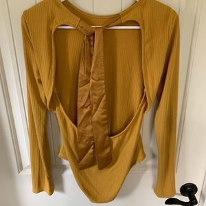 Mustard bodysuit